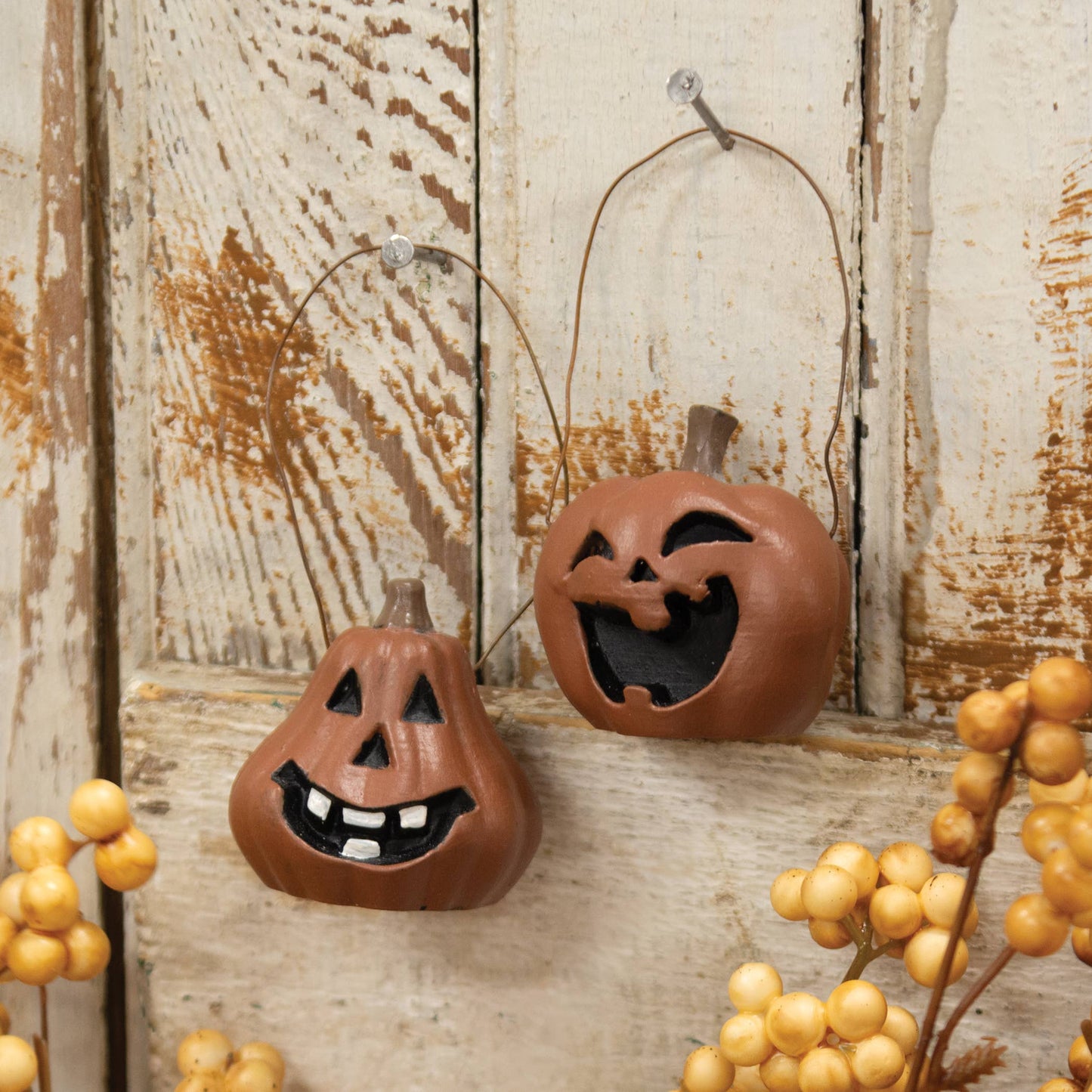 2/Set - Spooky Resin Jack O Lantern Ornaments - Arriving in Store September