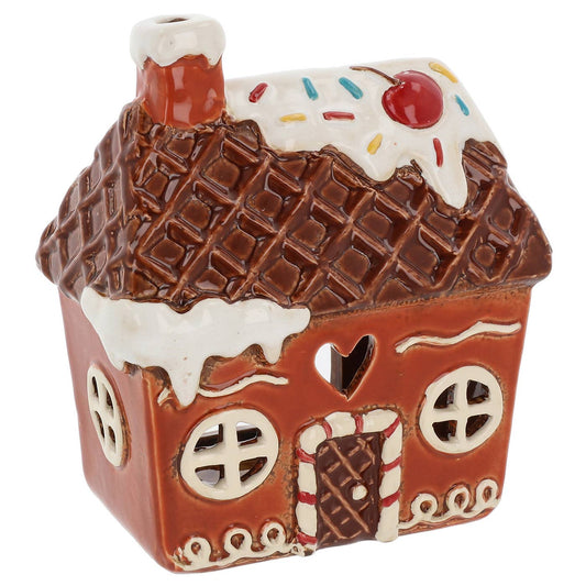 Village Pottery Gingerbread House Icing Tealight - September Drop