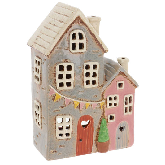 Village Pottery Garden Double House Tealight - September Drop