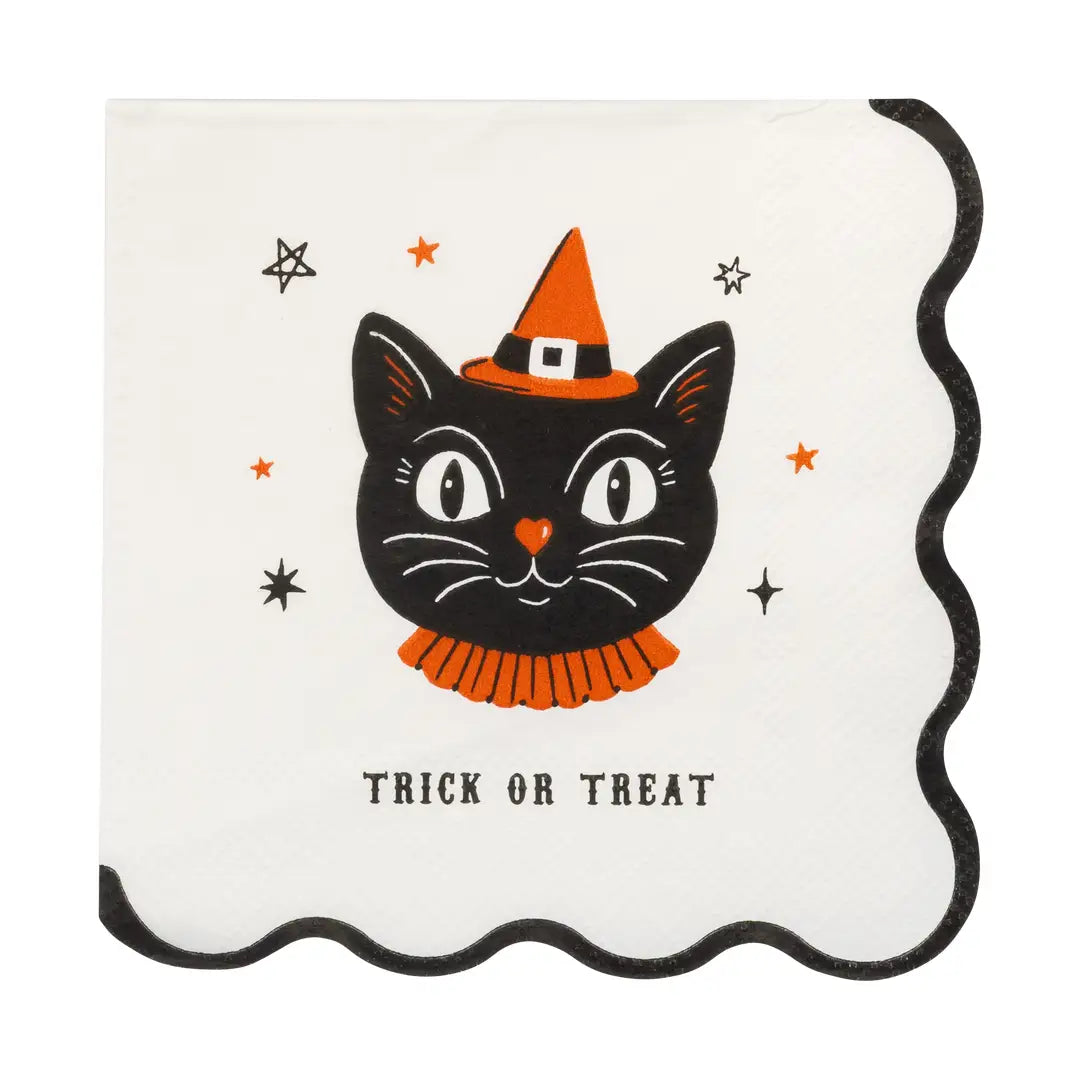 Vintage Halloween Characters Cocktail Napkin Set - Arriving in Store September