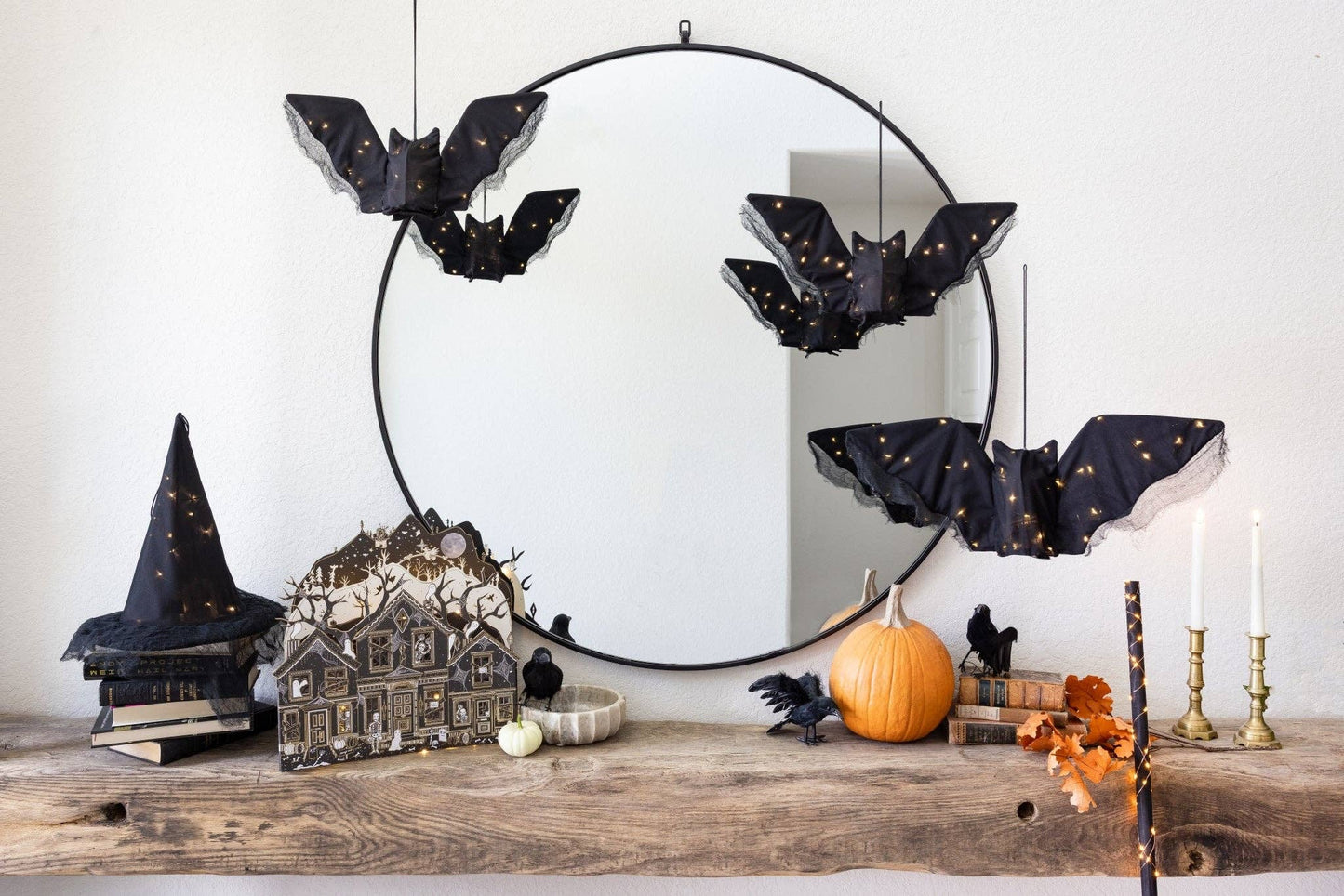 Hanging Light up Fabric Bat Set - Arriving in Store September