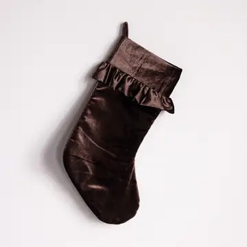 Manor House Brown Velvet Stocking - Arriving in Store October