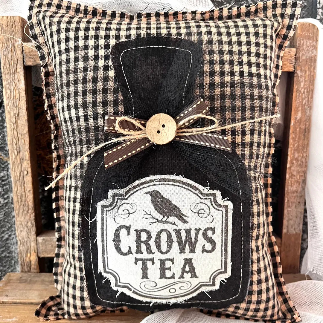 Primitive Poison Bottle Pillow | Crows Tea - Arriving in Store September