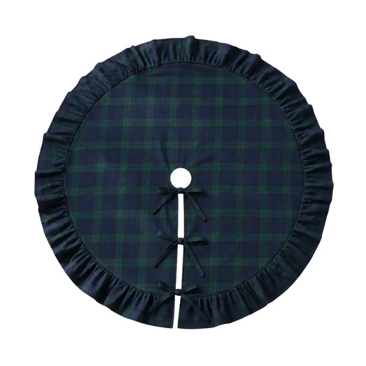 Manor House Green Tartan Tree Skirt - Arriving in Store November