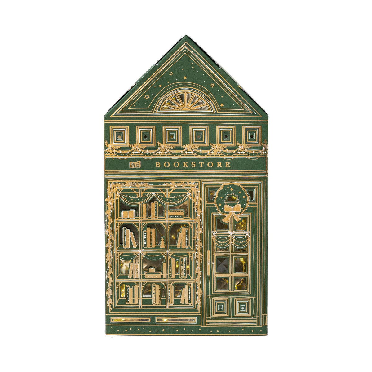 Maren Baxter Limited Edition Green Light-Up Christmas Village Shops Set of 3 - Arriving in Store Mid November