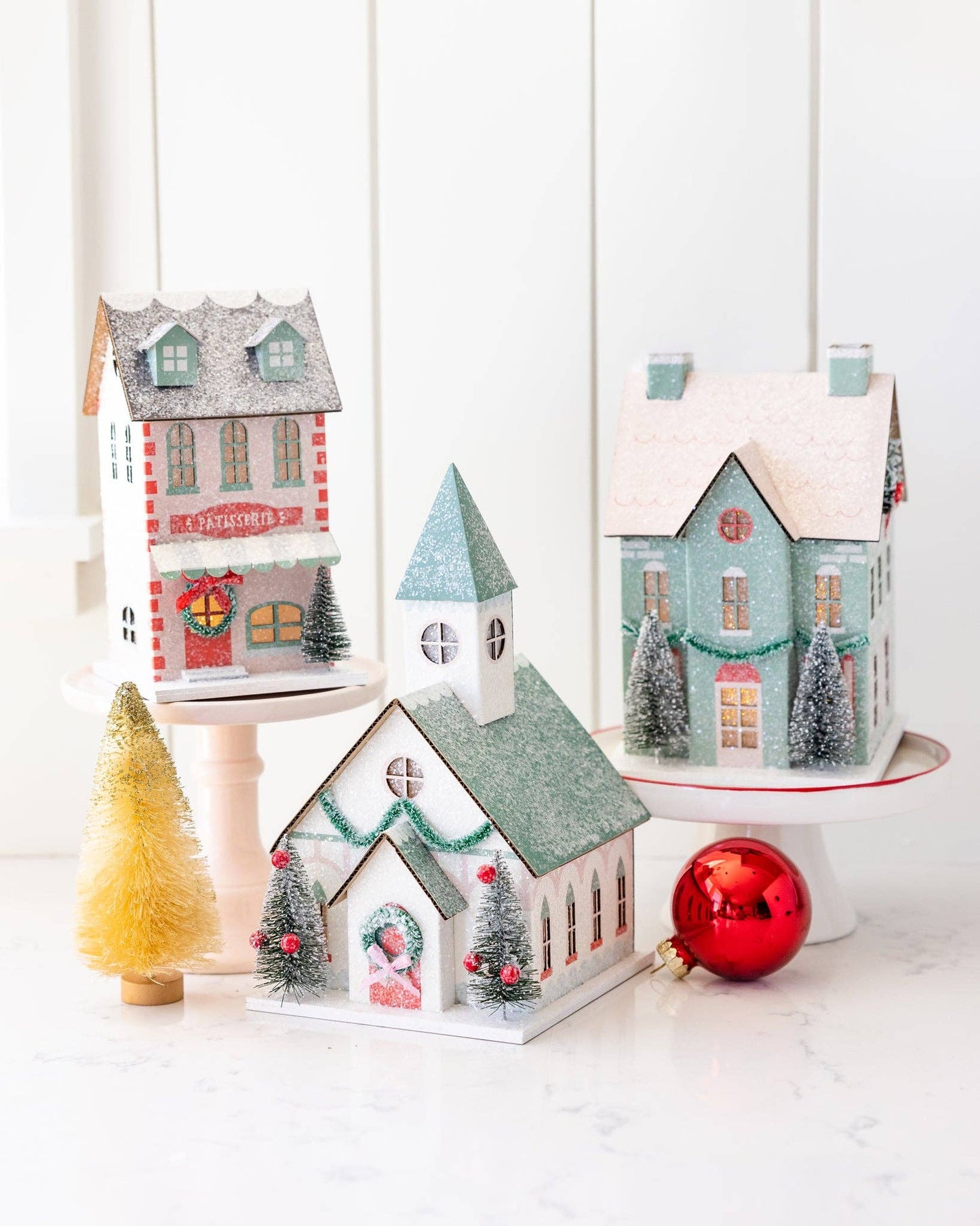 Village Christmas Paper Bakery Decoration