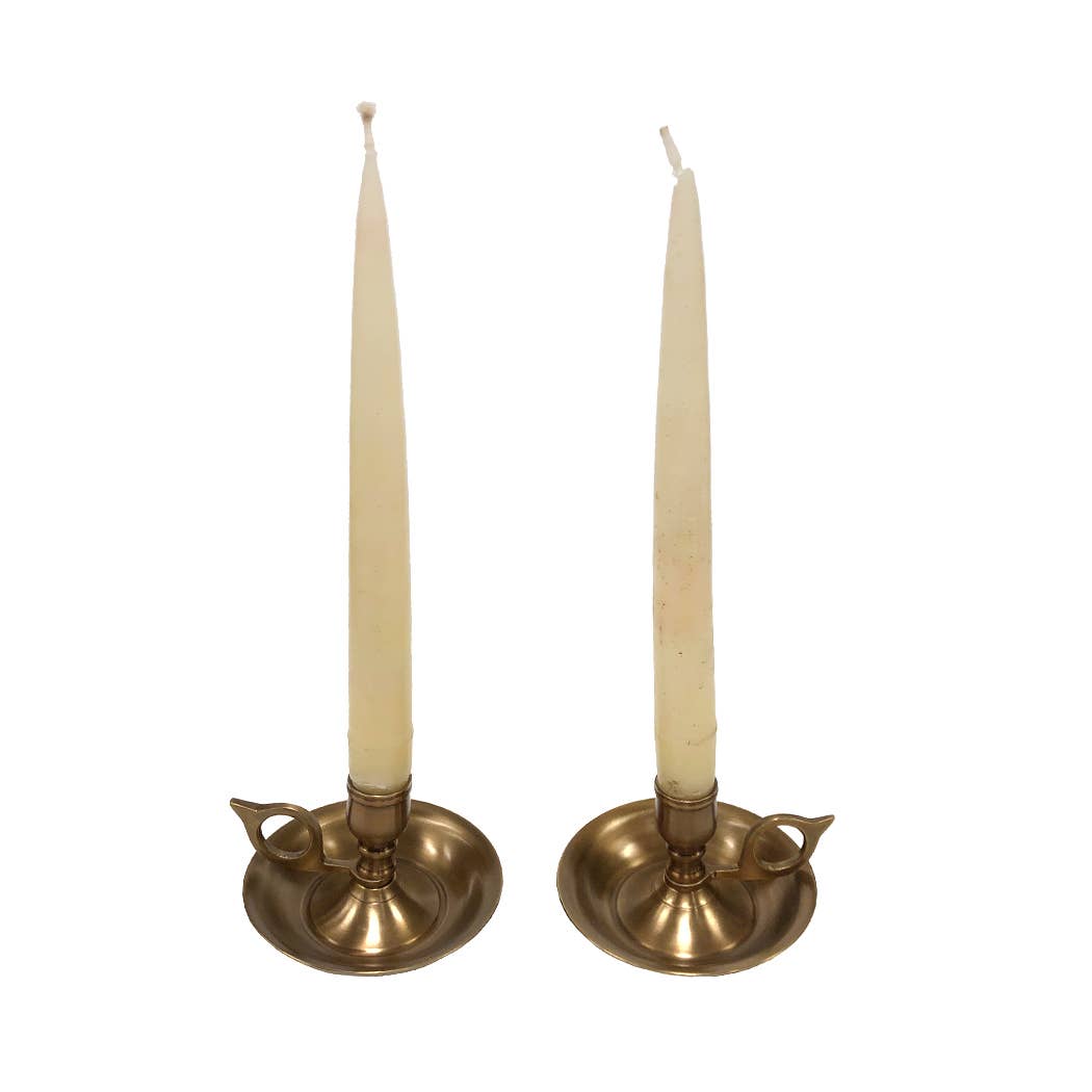 Brighton Bun Traveling Chamberstick Set | Candles and holder