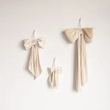 Manor House Cream Velvet Bow - Arriving in Store September/October
