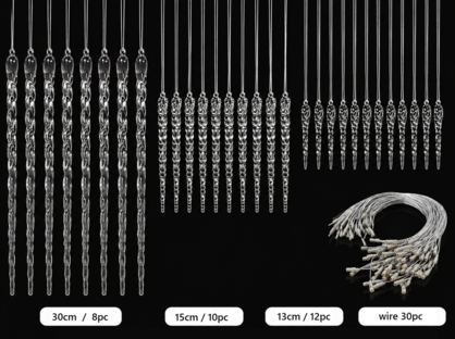 Floating Icicle Spiral Tree Light Set - Arriving in Store October