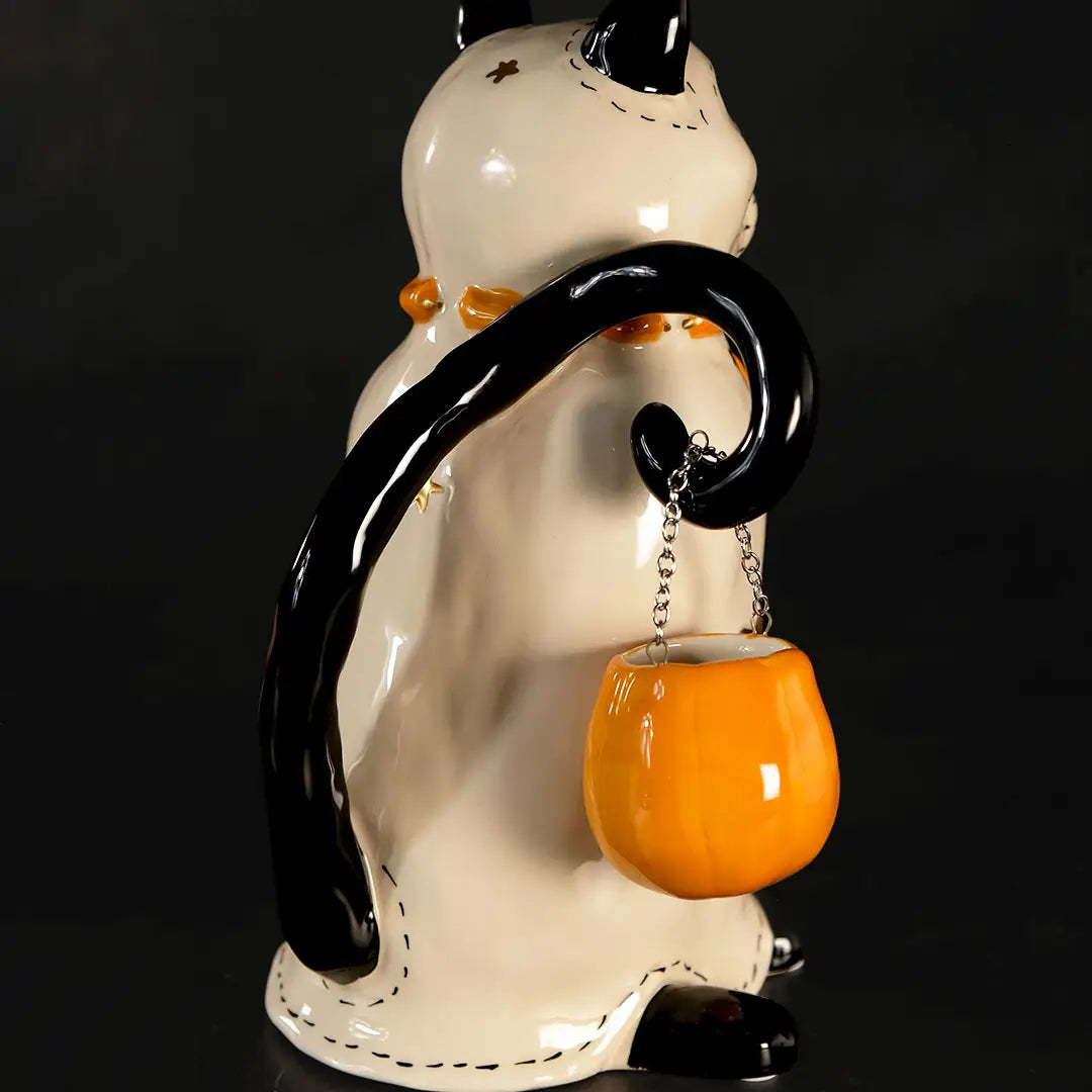 Ghost Cat Tealight Holder - Arriving in Store September