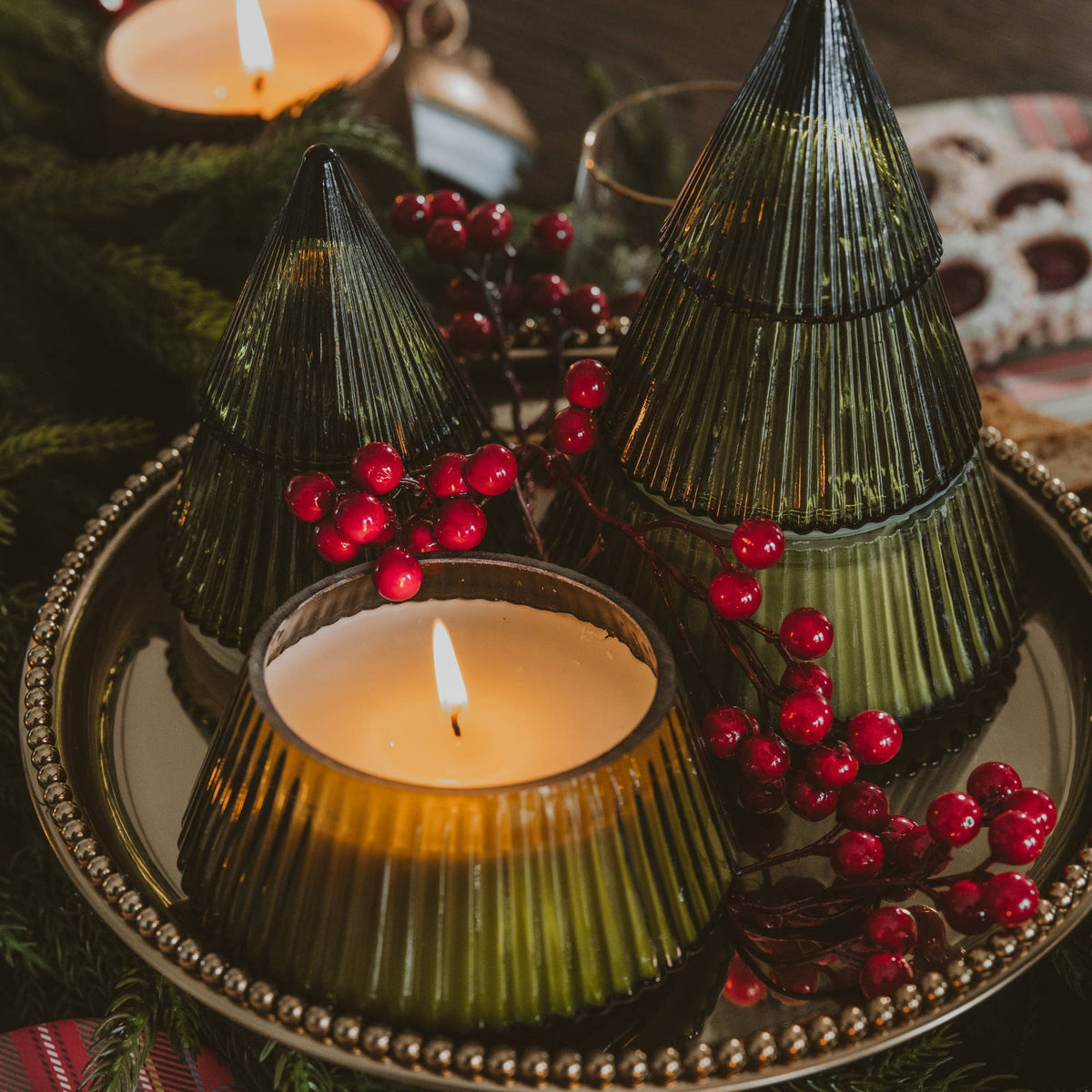 Fraser Fir Soy Candle 8.5 oz Glass Tree Jar - Arriving in Store Late October