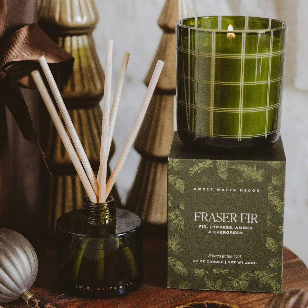 Fraser Fir 12 oz Boxed Soy Candle - Arriving in Store Late October