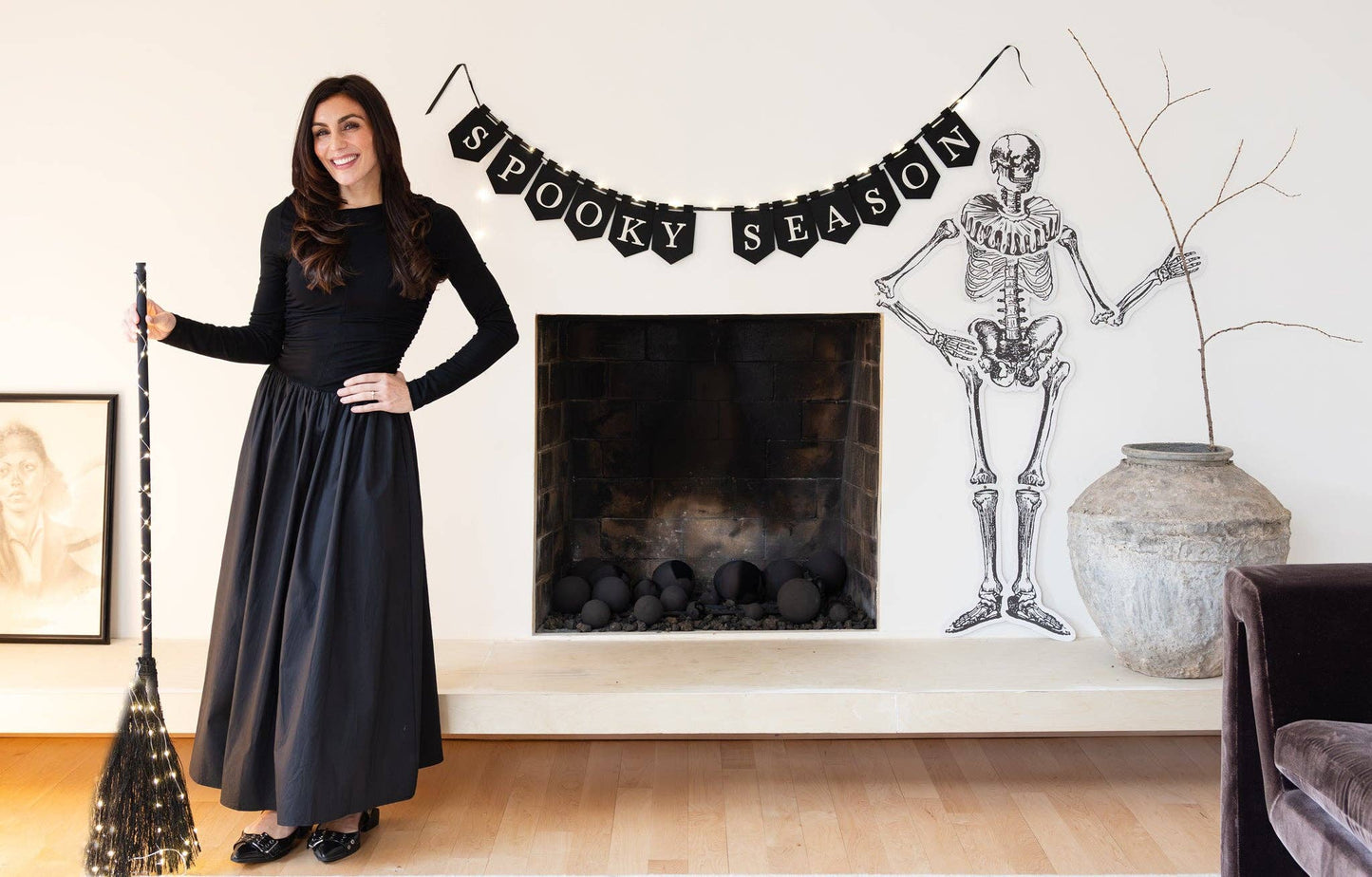 Light Up Decor Broom - Arriving in Store September