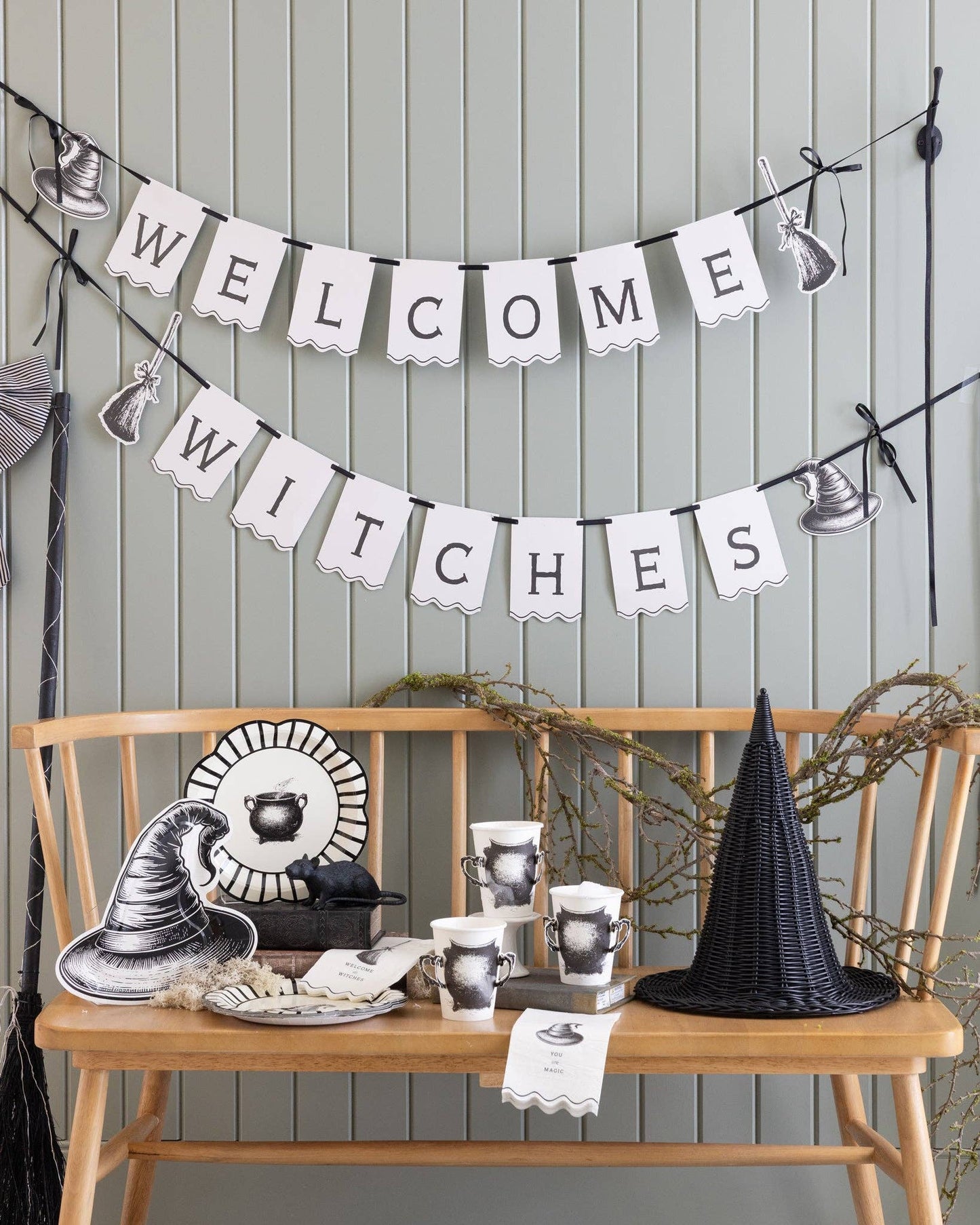 Natural Rattan Witch Hat - 18" - Arriving in Store September