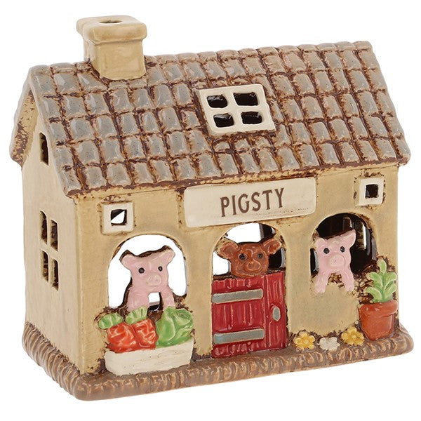 Village Pottery Pig Sty Tealight - Arriving in Store Late July