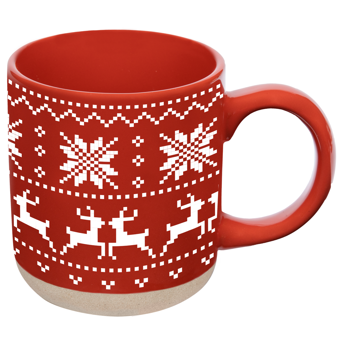 Red Fair Isle Sweater Stoneware Coffee Mug - Arriving in Store Late October