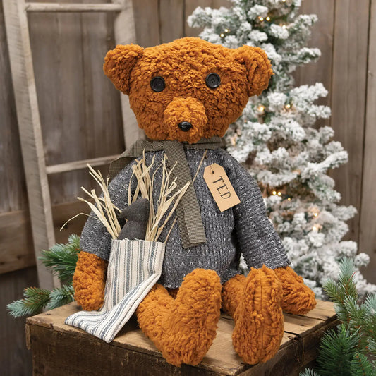 Ted E Bear Doll W/Crow - September Drop