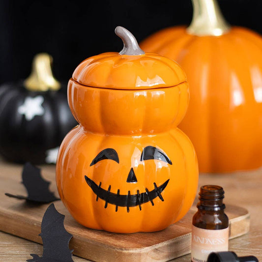 Stacked Pumpkin Halloween Oil Burner and Wax Warmer - September Drop