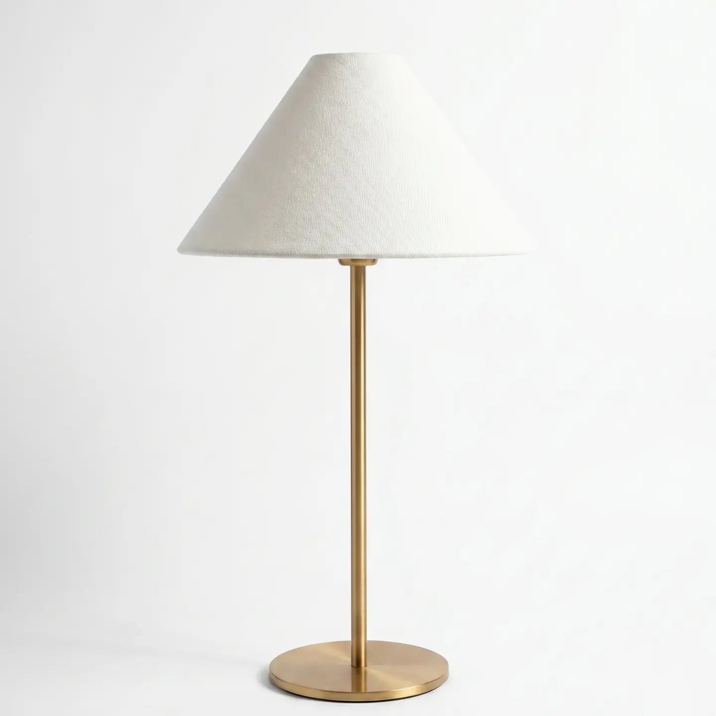Portable Brass Table Lamp - Linen Shade - Arriving in Store October