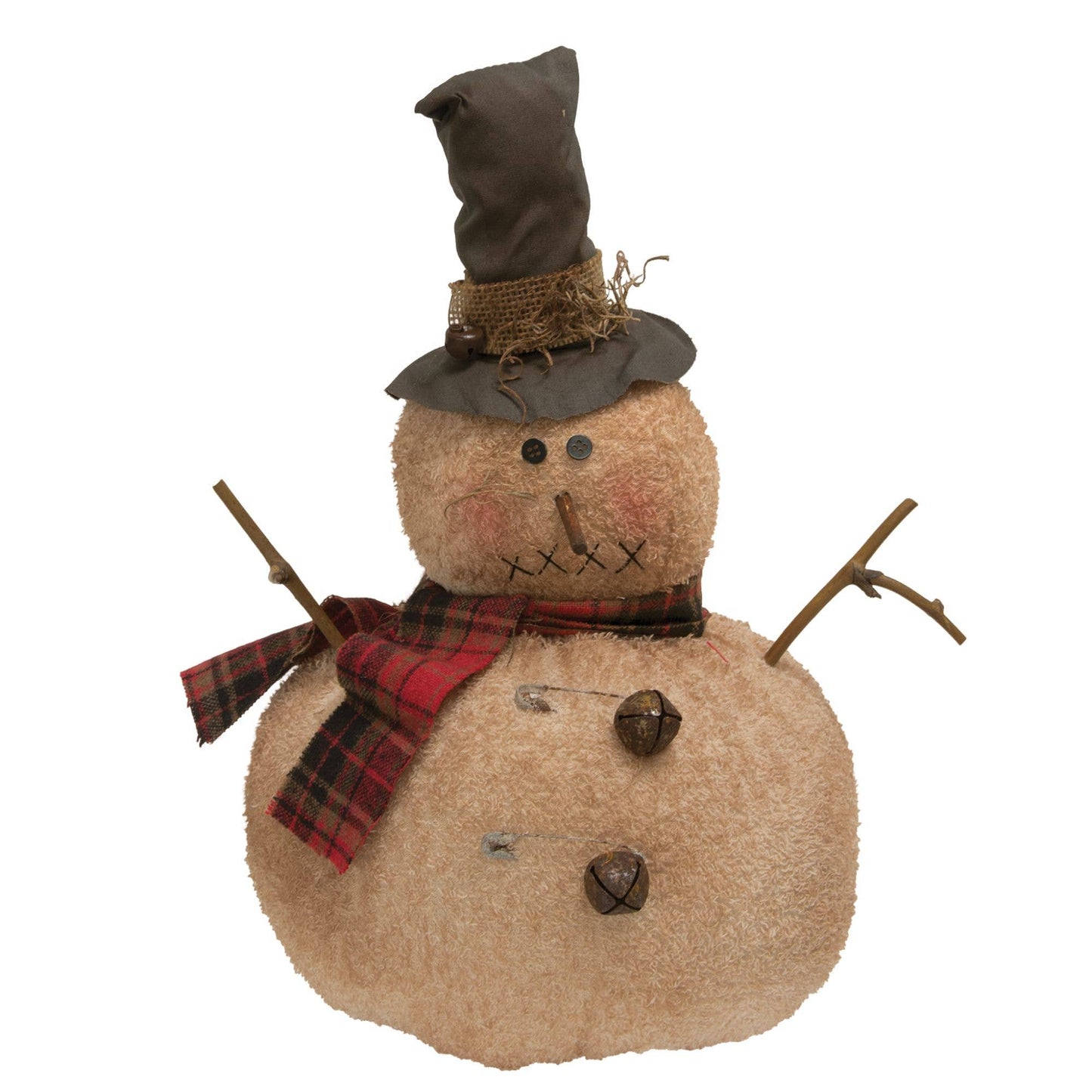 Jingle Bell Snowman Plush Tabletop Decor - September Drop