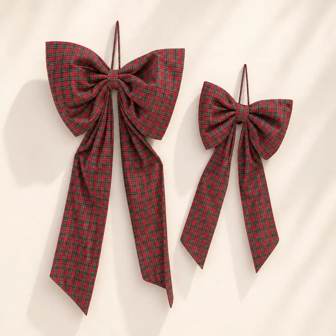 Manor House Grand Red Tartan Bow - Arriving in Store October