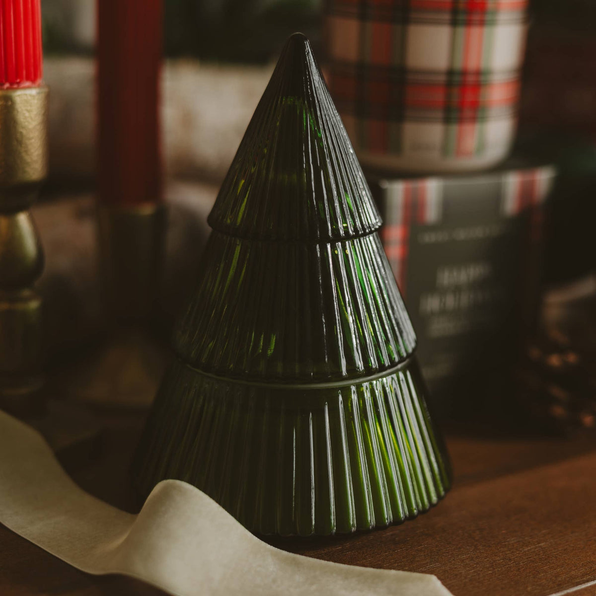 Fraser Fir Soy Candle 8.5 oz Glass Tree Jar - Arriving in Store Late October