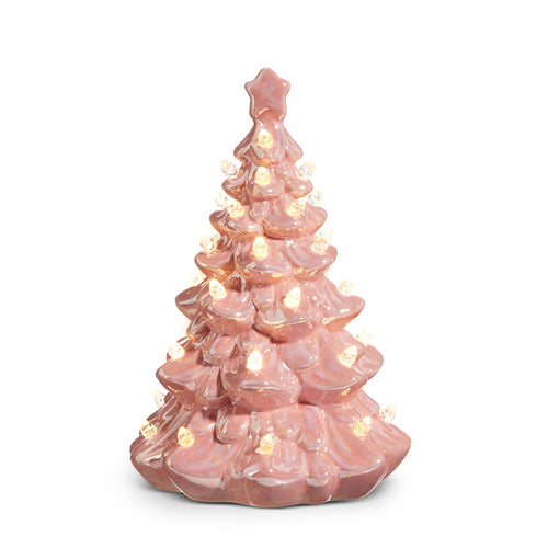 Lighted Pink Vintage Tree 20cm