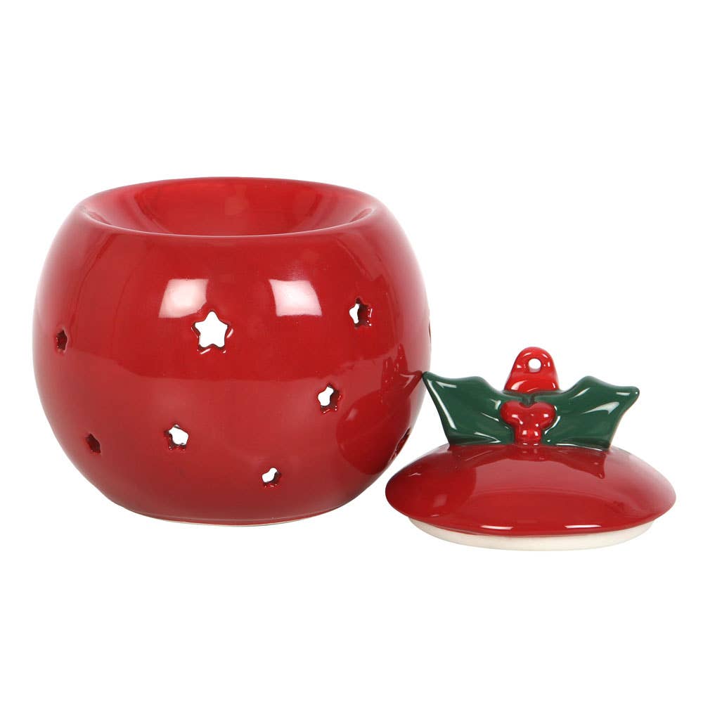 Red Christmas Ornament Bauble Oil Burner - September Drop