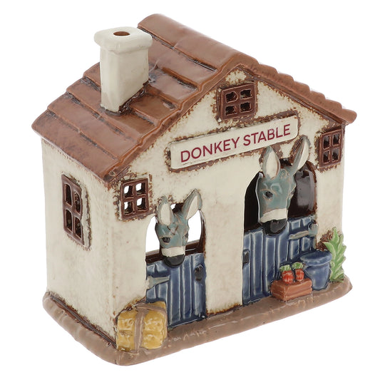 Village Pottery Donkey Stable Tealight - Arriving in Store Late November