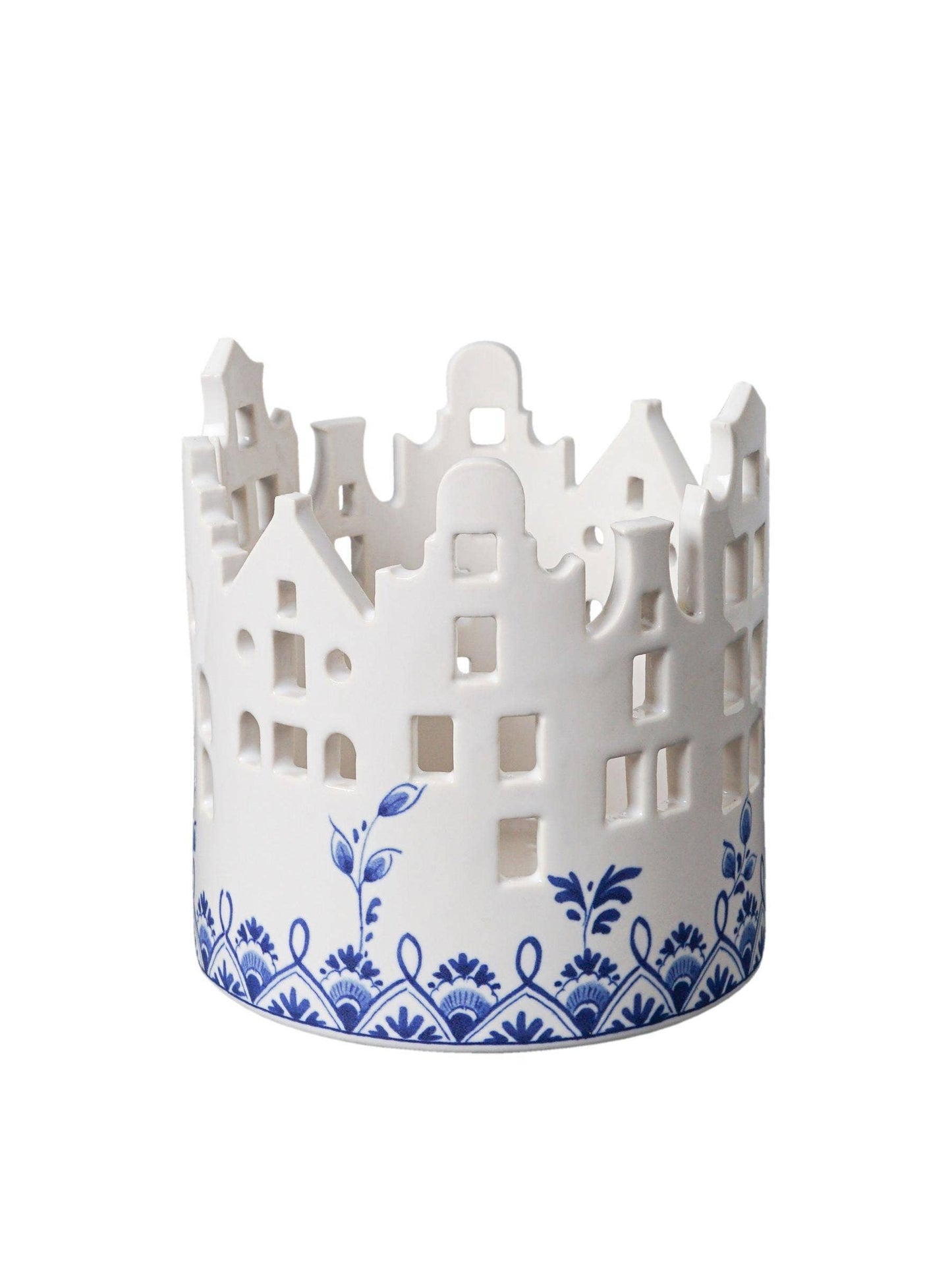 Delft Houses Tealight Holder - Large Arriving in Store September