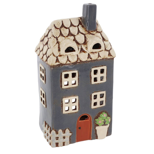 Village Pottery Garden House Navy Tealight -September Drop