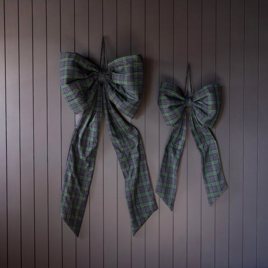 Manor House Grand Green Tartan Bow - Arriving in Store October