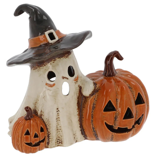 Village Pottery Ghosts & Pumpkins Tealight - Arriving in Store Late July