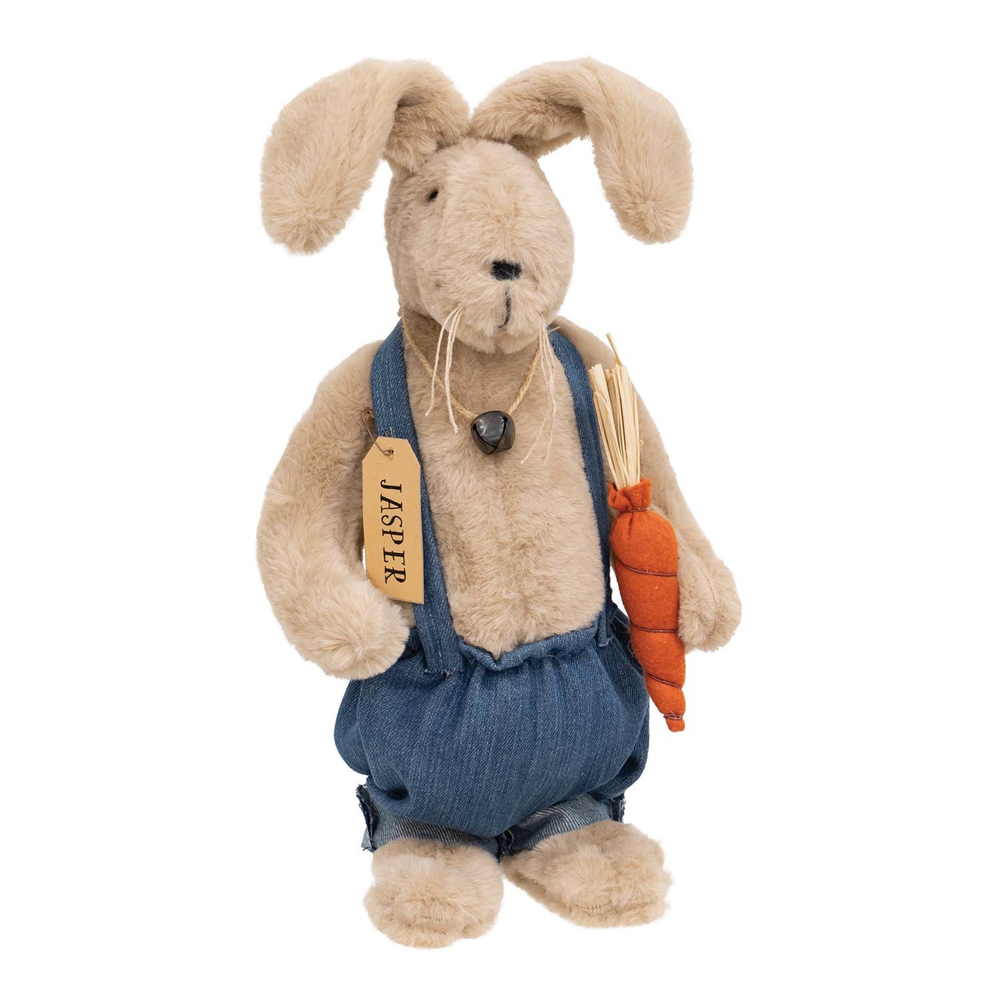Jasper Overalls Bunny Doll w/Carrot - Mid April Drop