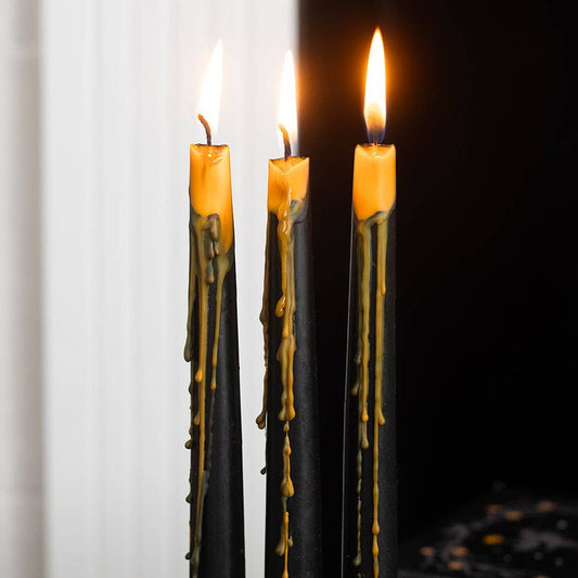Pumpkin Guts Oozing Set of 4 Taper Candles - Arriving in Store September