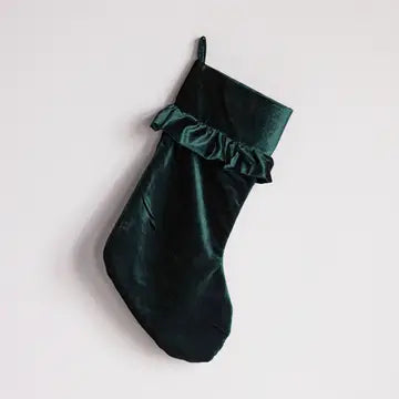 Manor House Emerald Velvet Stocking - Arriving in Store October