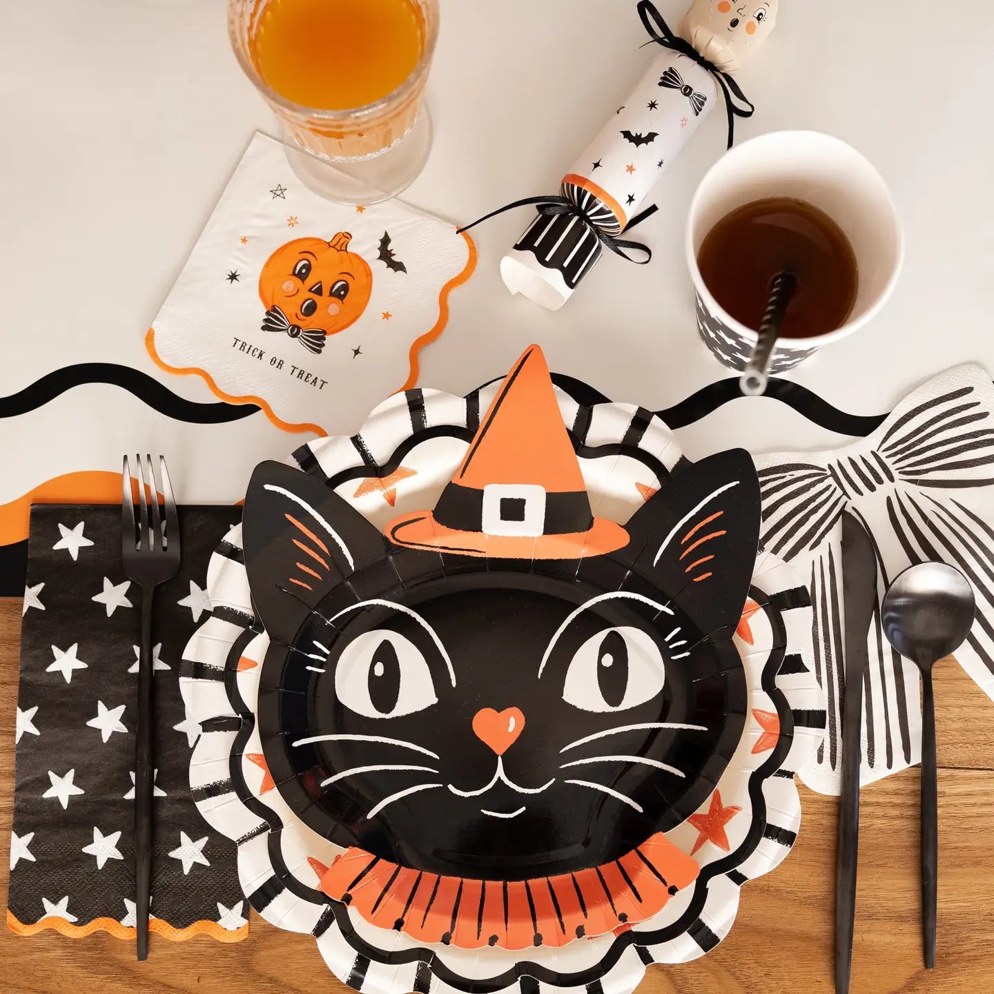Vintage Halloween Characters Cocktail Napkin Set - Arriving in Store September