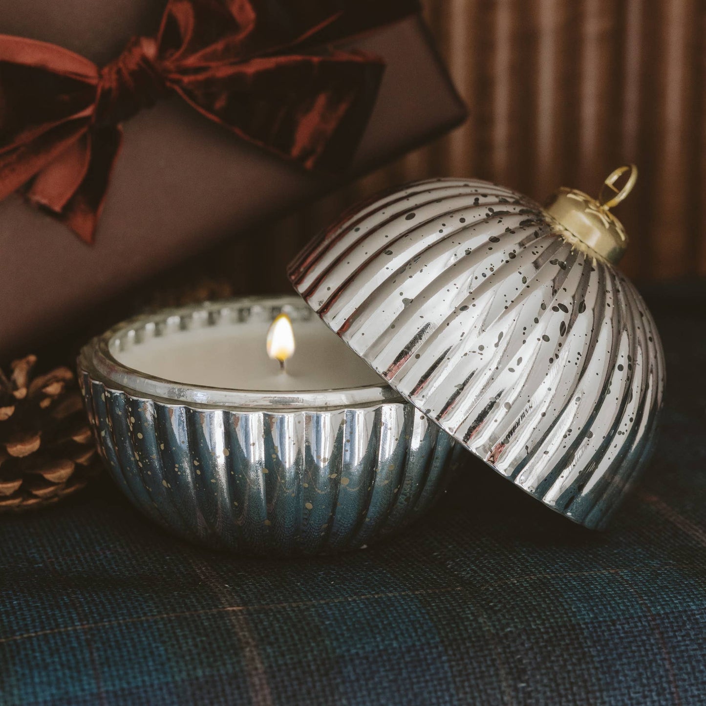 Merry and Bright Soy Candle - 5 oz Ornament Jar - Arriving in Store September