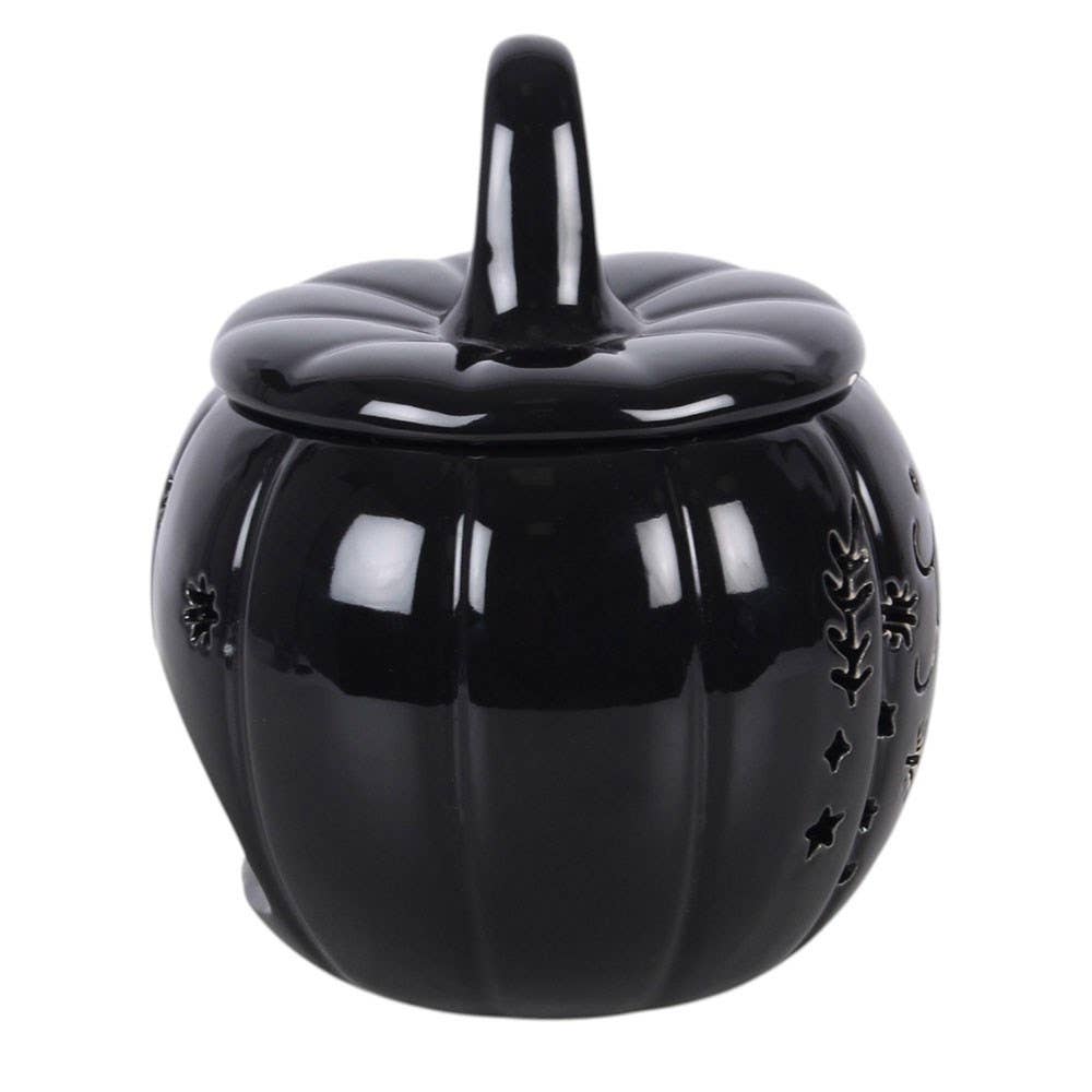 Black Folk Pumpkin Oil Burner and Wax Warmer - Arriving in Store September