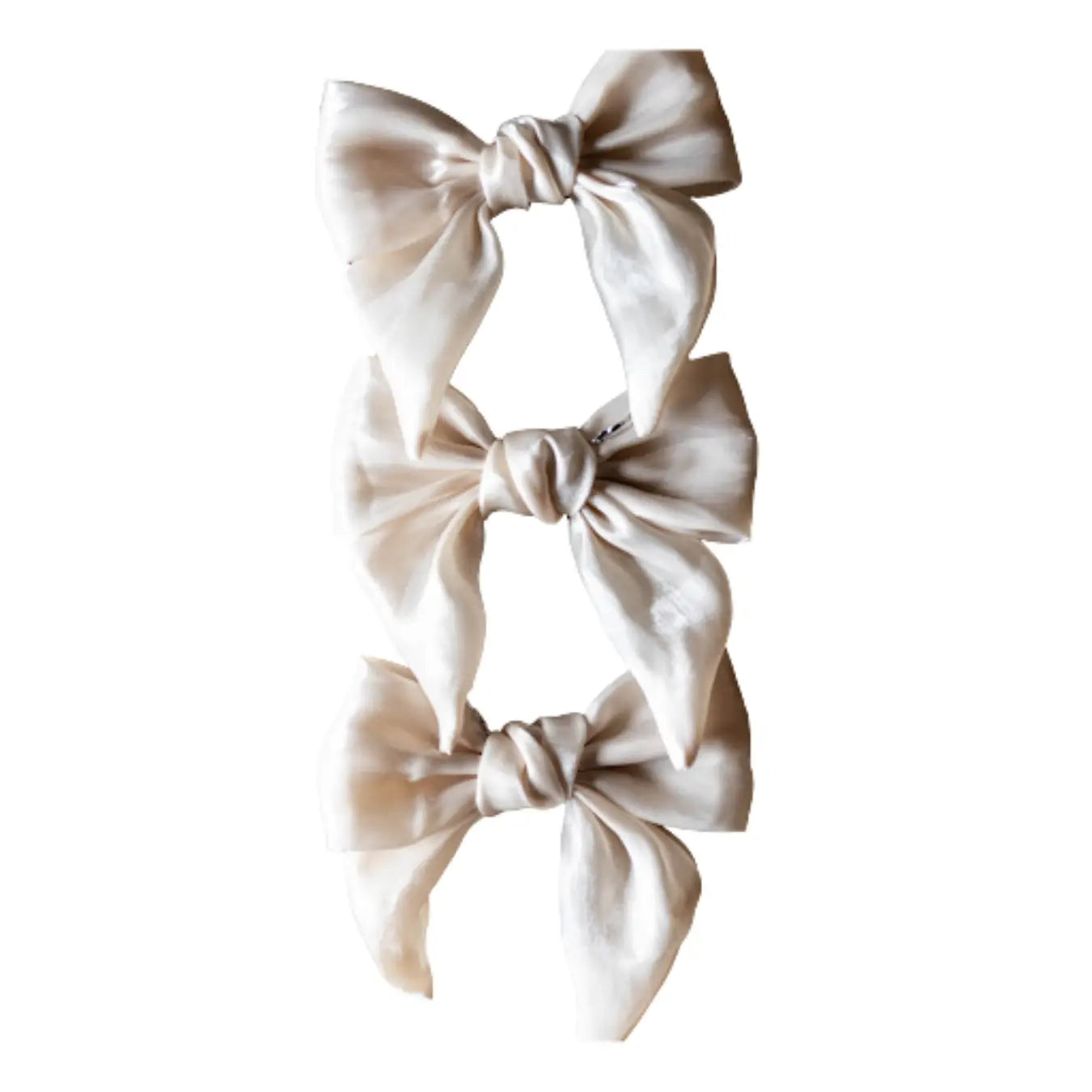 Bow Gauze Cream Set of 3 - November Drop