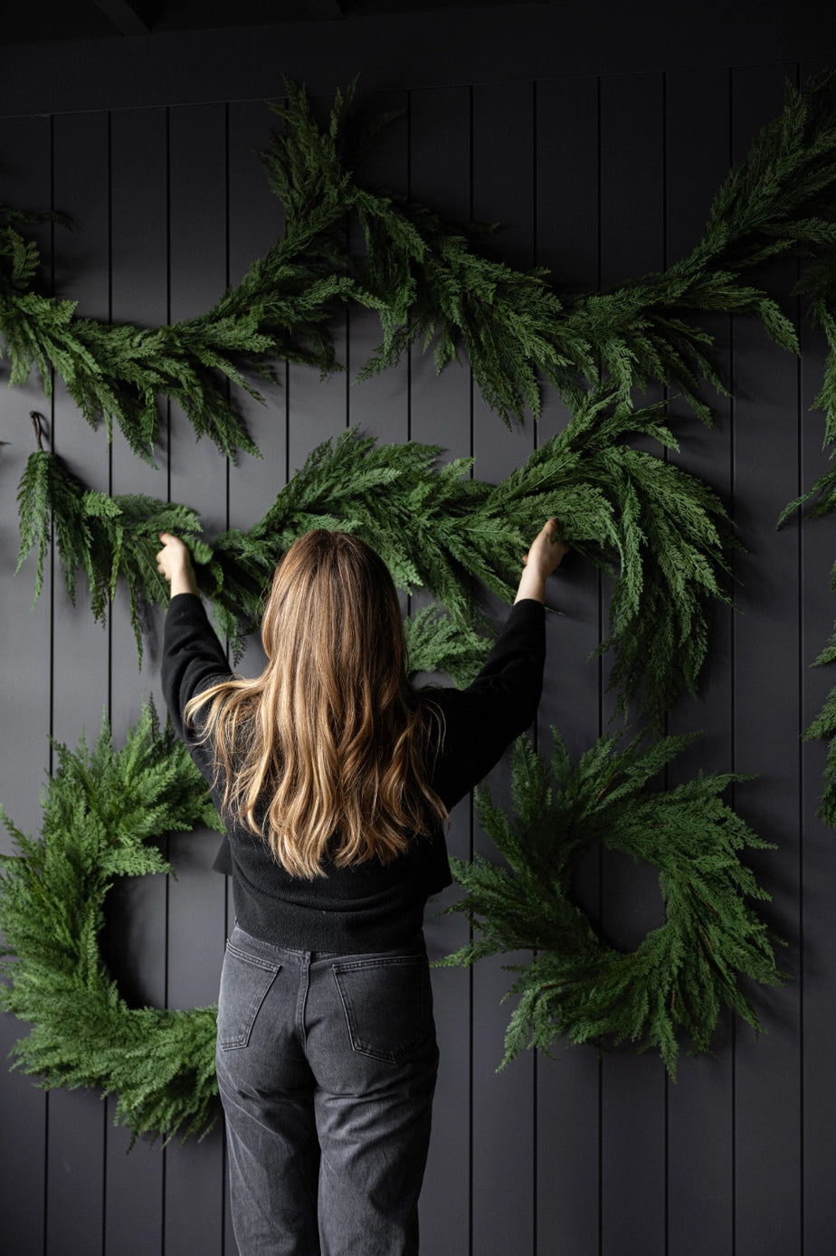 Cypress Leaf Full Real Touch Garland - 6ft - November Drop