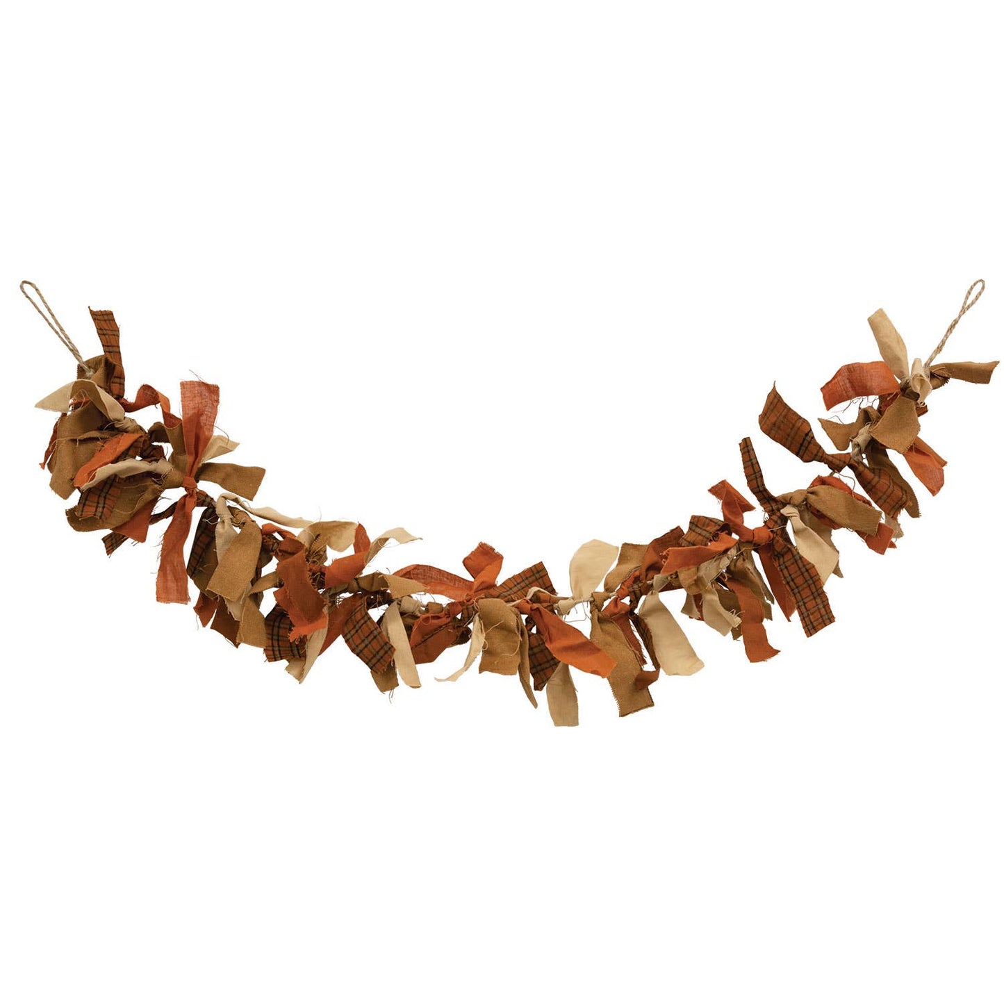 Primitive Fall Colors Rag Garland - Arriving in Store September