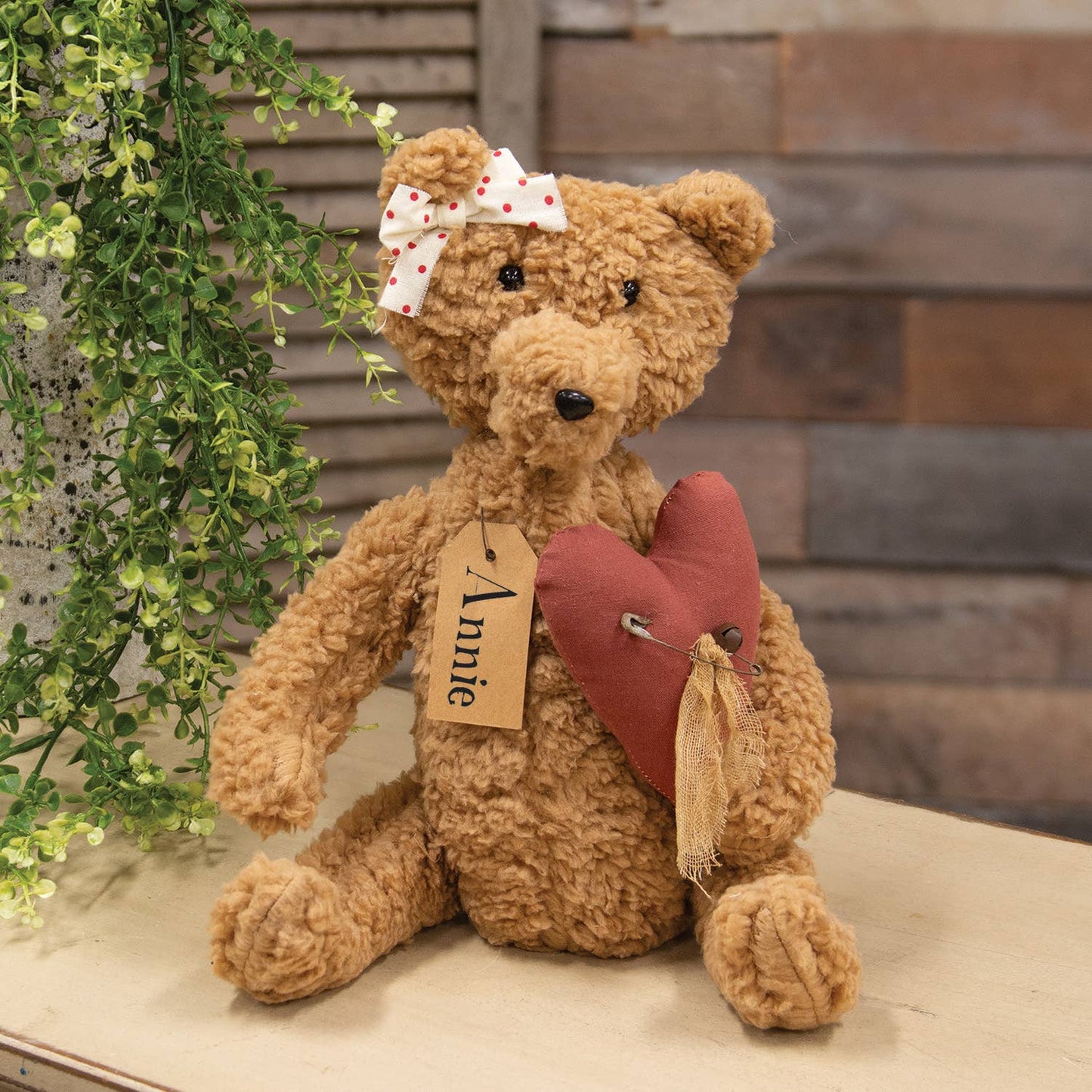 Olivia Valentine Bear Holding Heart - Late February Drop