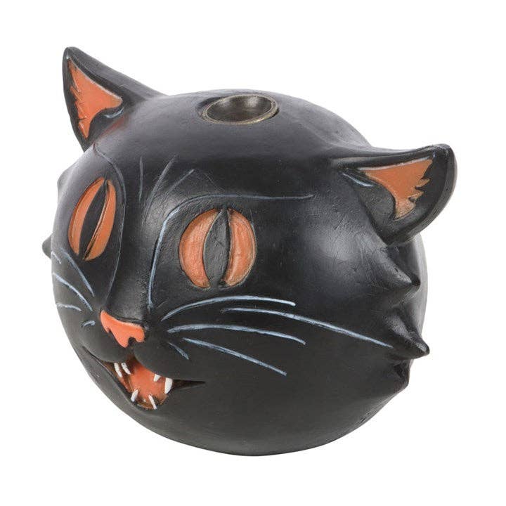 Black Cat Halloween Backflow Incense Burner - September Drop