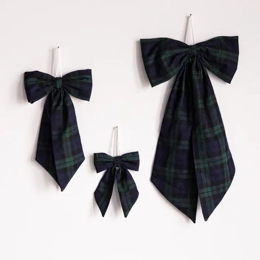 Manor House Green Tartan Bow- Arriving in Store October
