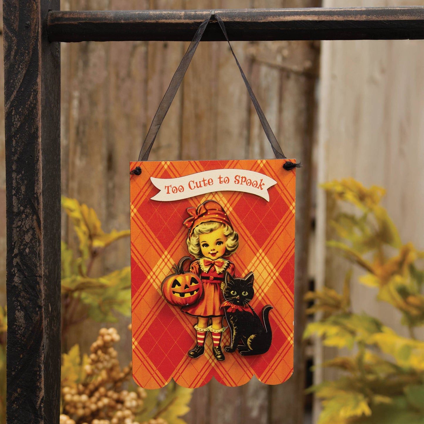 Too Cute To Spook Vintage Halloween Hanger - Arriving in Store September