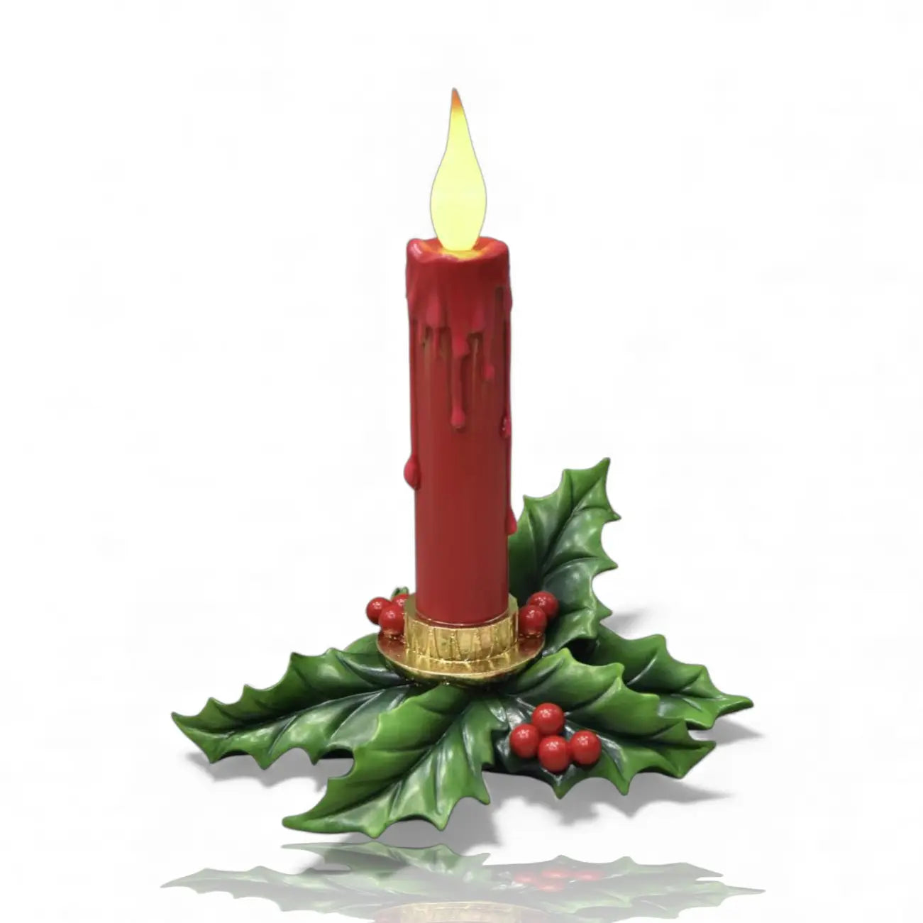 🕯️ Red LED Christmas Candle – Flameless Holiday Glow 30cm 🕯️October 2026 Drop
