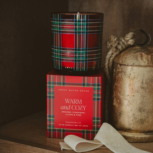 Warm and Cozy 12 oz Boxed Soy Candle - Arriving in Store September