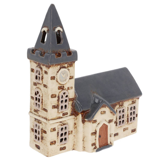 Village Pottery Steeple Church Tealight - October Drop