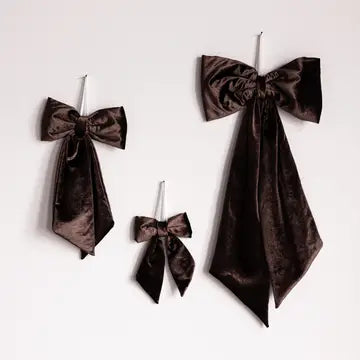 Manor House Brown Velvet Bow - Arriving in Store September/October
